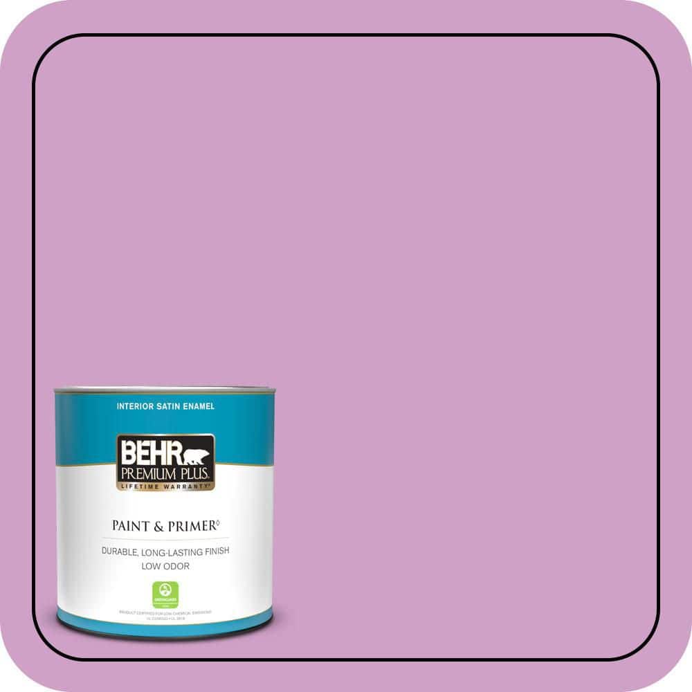 BEHR PREMIUM PLUS #670B-4 Geranium Bud Enamel Low Odor & Primer (1)