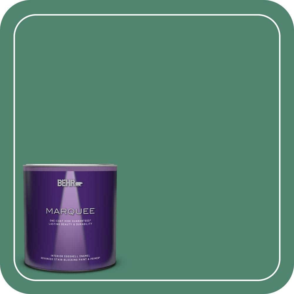 BEHR MARQUEE 1 qt. #480D-6 Billiard Room Eggshell Enamel Interior Paint & Primer