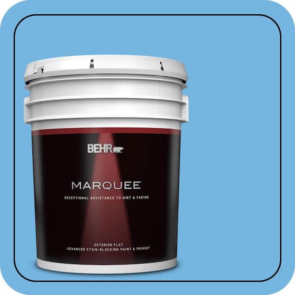 BEHR MARQUEE 5 gal. #P510-4 Electra Flat Exterior Paint & Primer (2)
