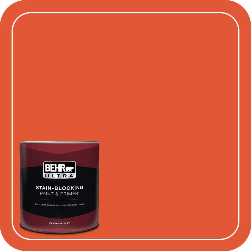 BEHR ULTRA 1 qt. #S-G-210 Volcanic Blast Flat Exterior Paint & Primer