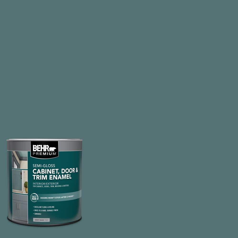 BEHR PREMIUM 1 qt. #PPU13-02 Juniper Berries Semi-Gloss Enamel Interior/Exterior Cabinet, Door & Trim Paint (1)
