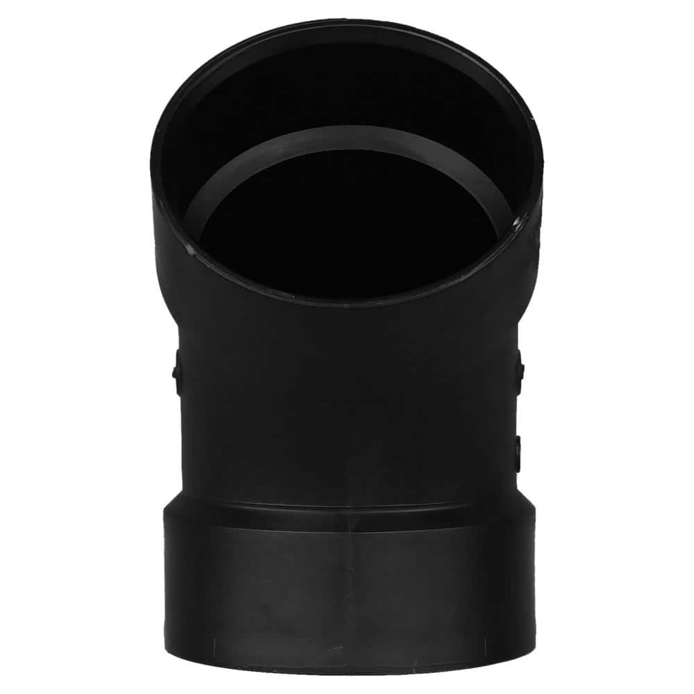 Charlotte Pipe 4 in. ABS DWV 45-Degree Hub x Hub Elbow Fitting (2)