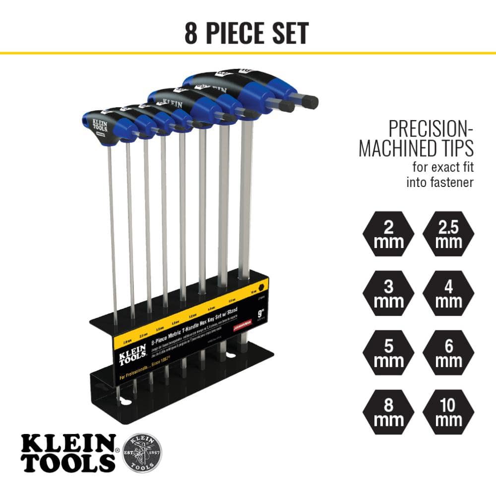 Klein Tools Metric Journeyman T-Handle Set (8-Piece) (3)