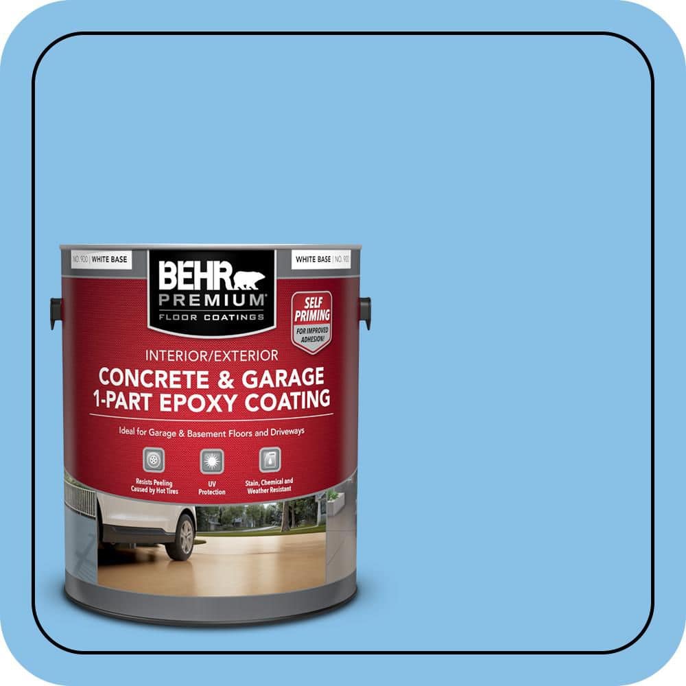 BEHR PREMIUM #P510-3 Self-Priming 1-Part Epoxy Satin Interior/Exterior Concrete and Garage Floor Paint (1)