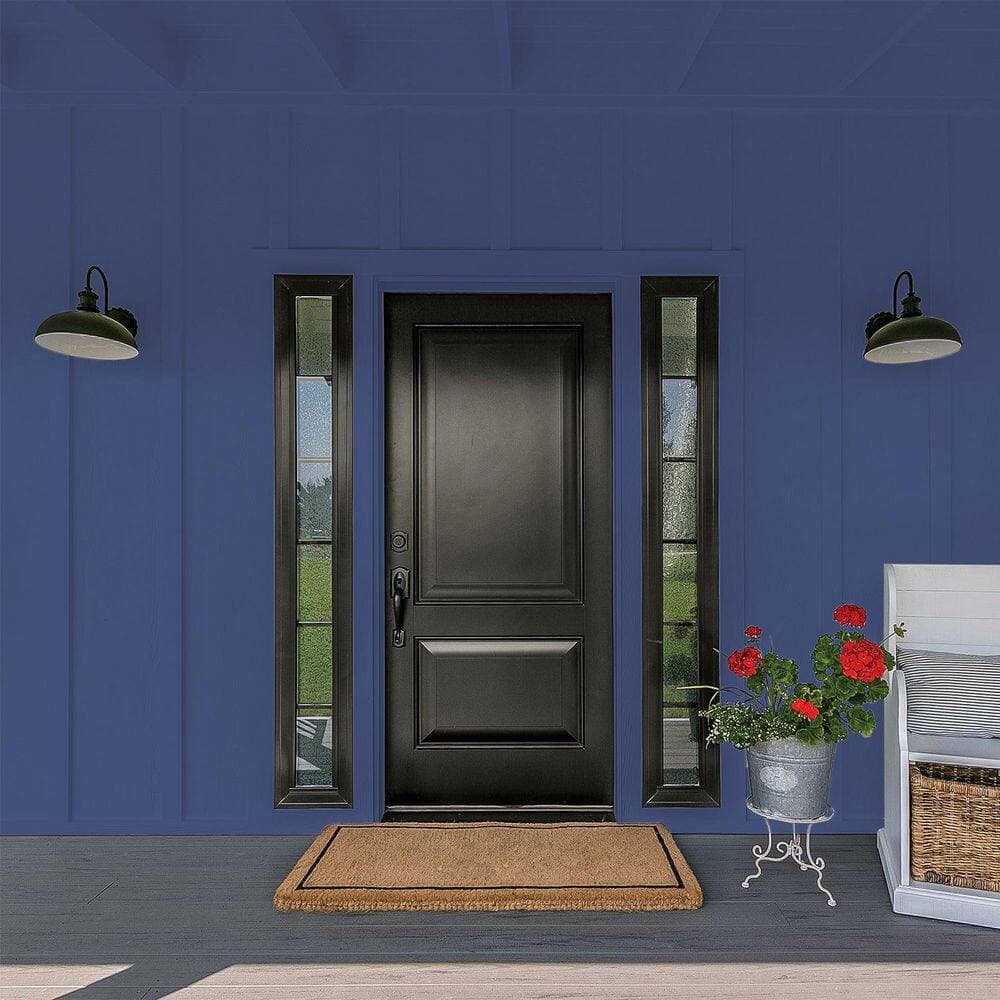 Glidden Premium 1 qt. PPG1168-7 Egyptian Violet Flat Exterior Latex Paint (4)