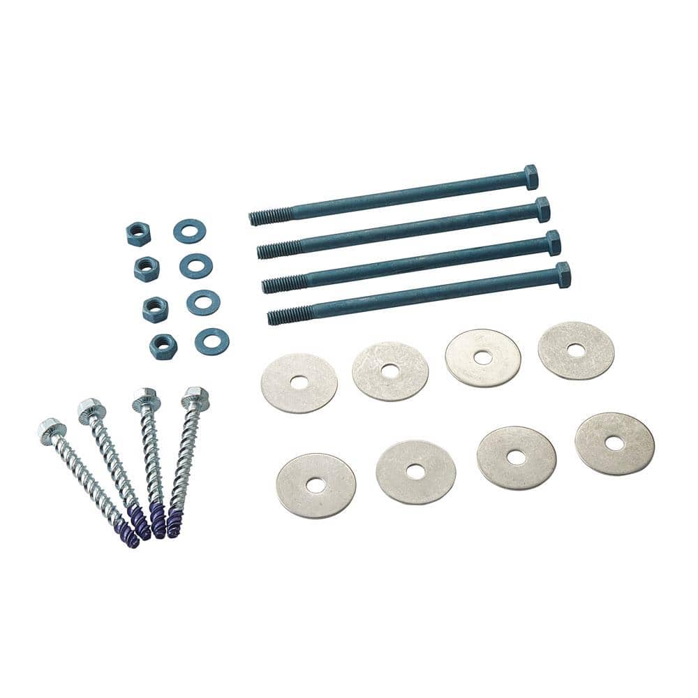 Fiberon Cityside Matte Black Aluminum Post Hardware Kit with Aluminum Balusters