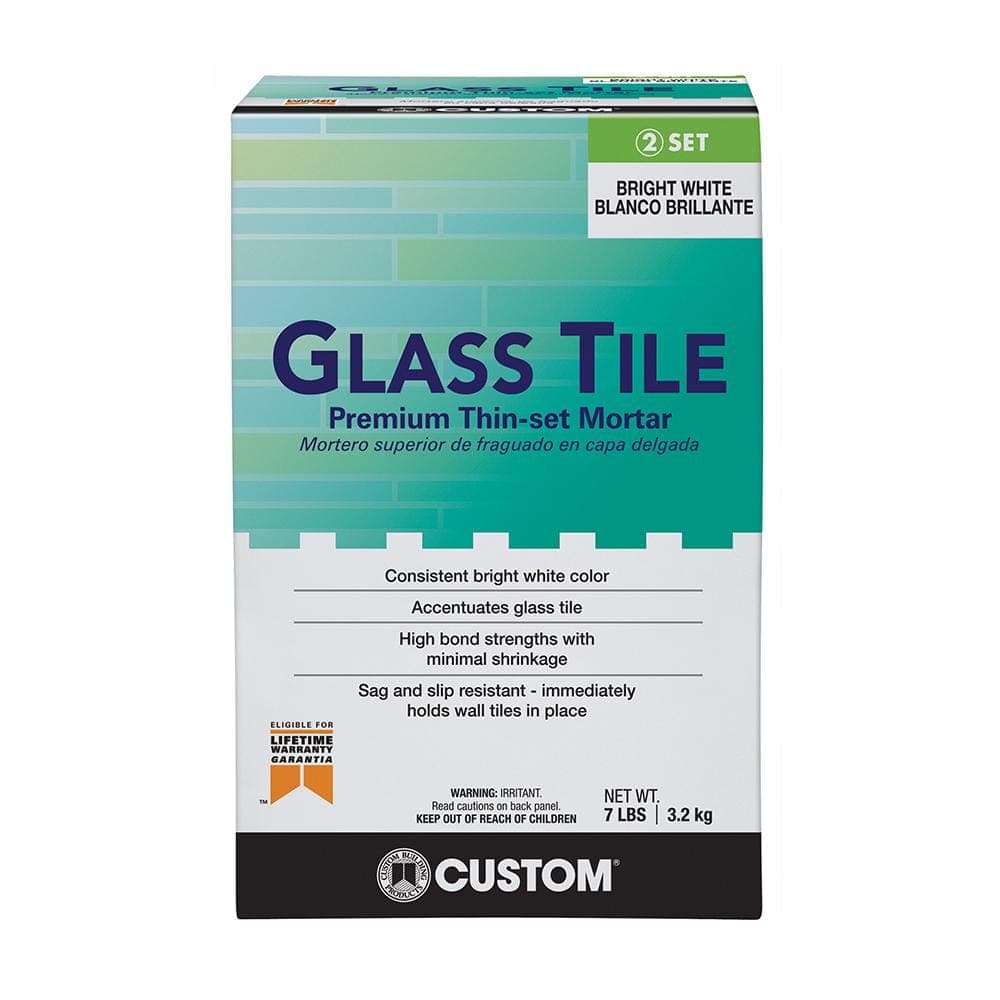 Custom Building Products Glass Tile 7 lb. White Premium Thinset Mortar (2)