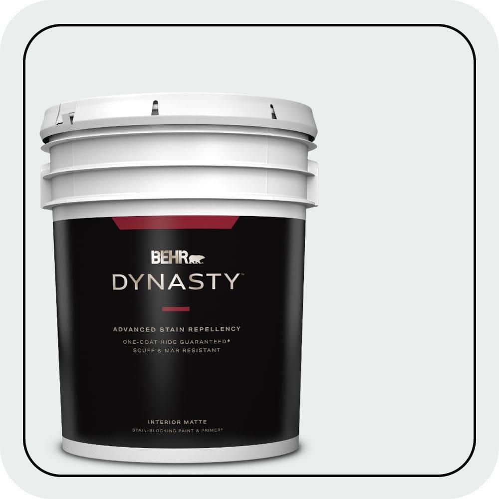 BEHR DYNASTY 5 gal. #PWN-16 Day Spa Matte Interior Stain-Blocking Paint & Primer