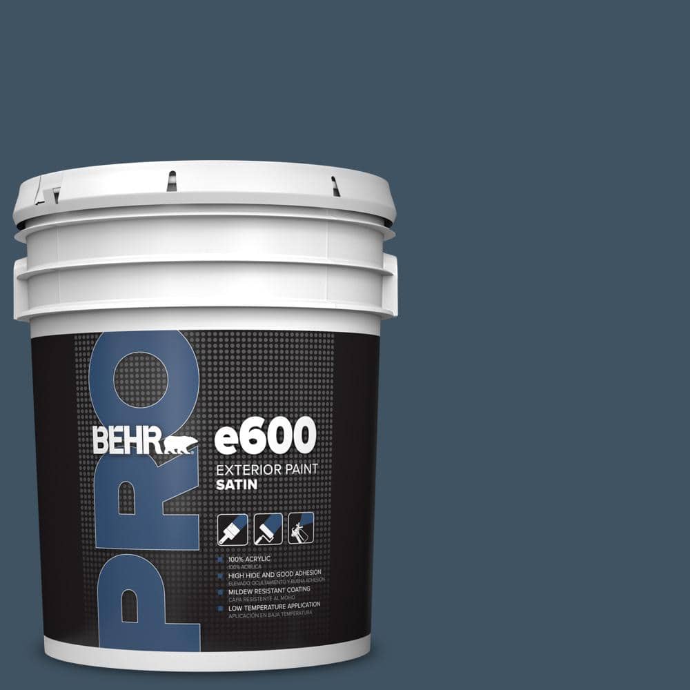 BEHR PRO 5 gal. #560F-7 Twilight Chimes Satin Exterior Paint (1)