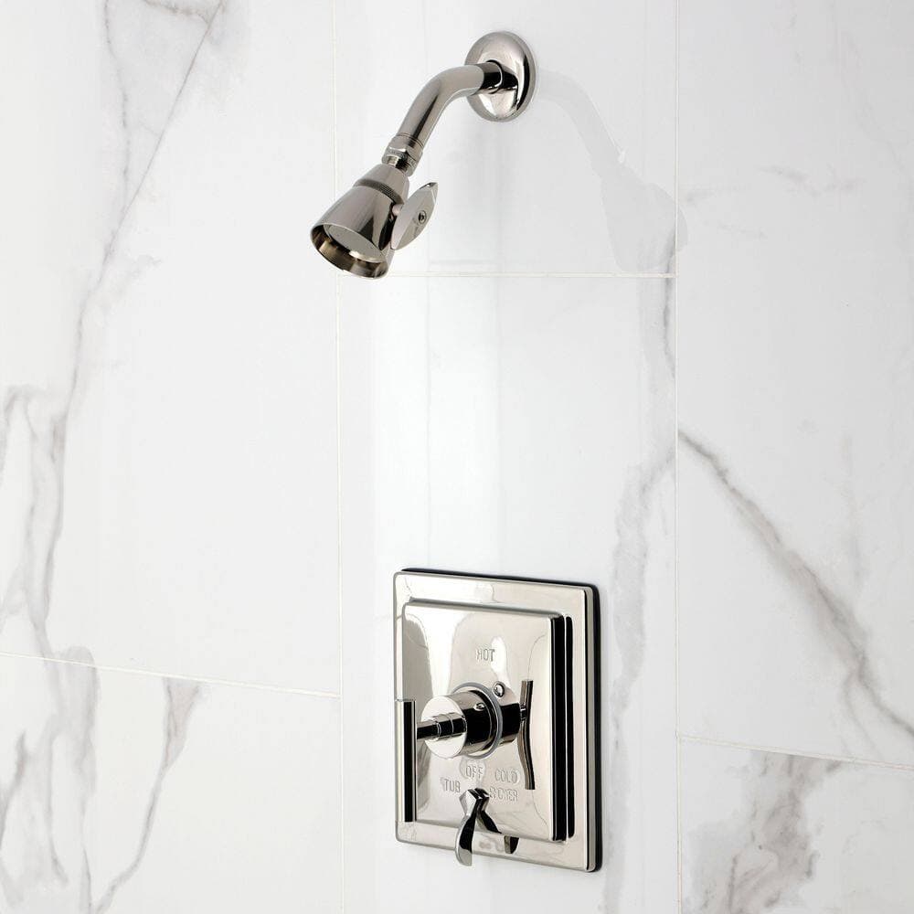 Kingston Brass Manhattan 1-Handle 1-Spray Tub and Shower Faucet 1.8 GPM in Polished Nickel (2)
