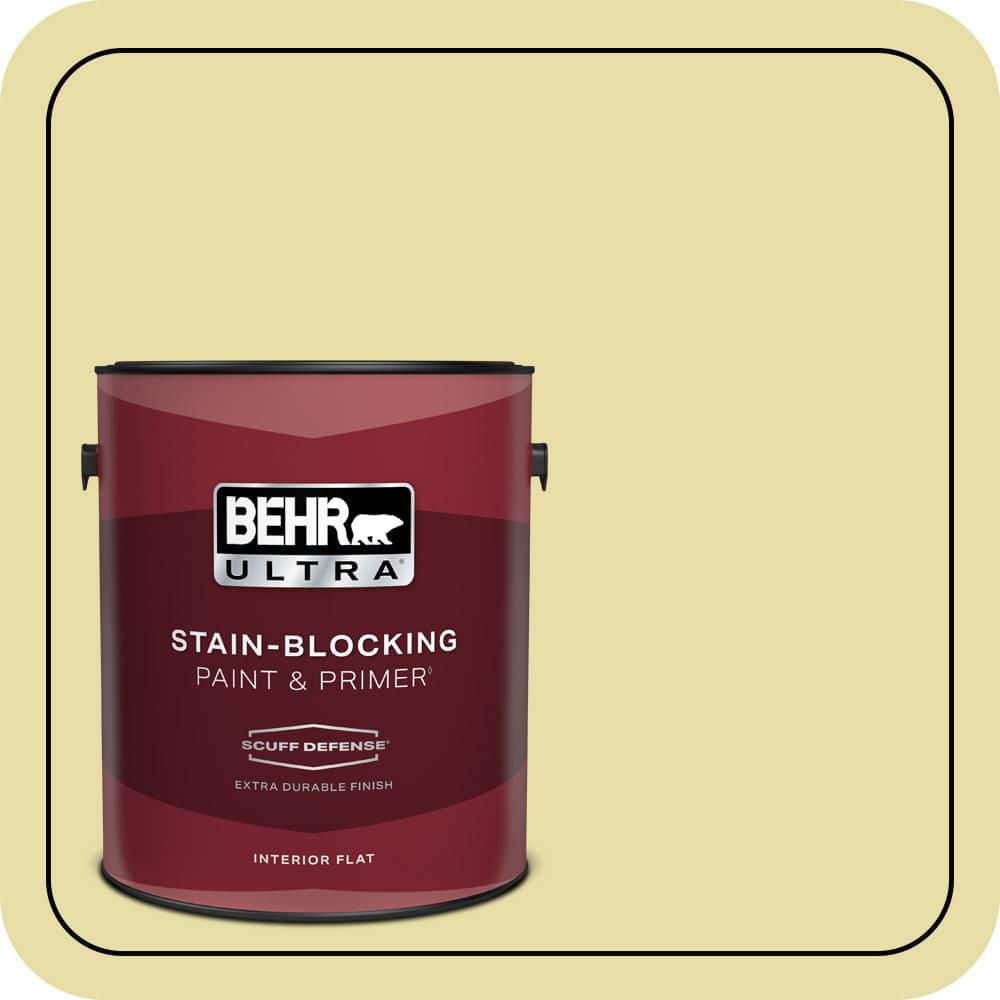 BEHR ULTRA 1 gal. #P350-3 Green Charm Extra Durable Flat Interior Paint & Primer (1)