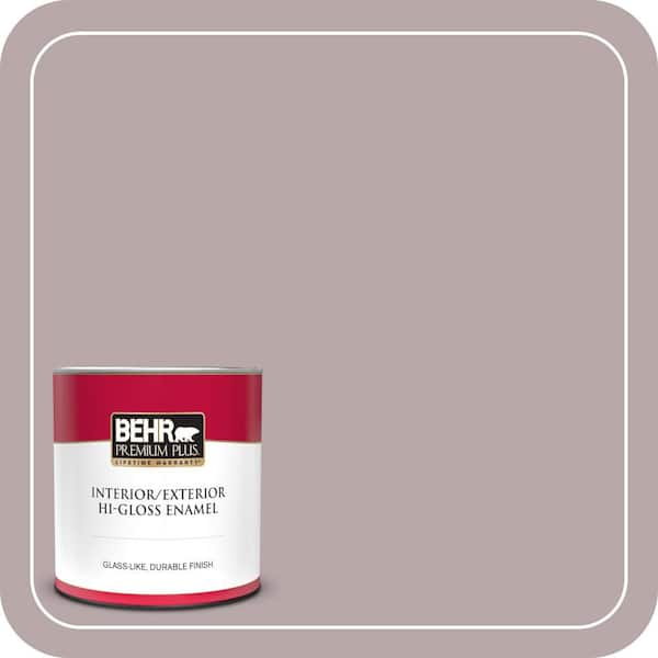 BEHR PREMIUM PLUS 1 qt. #MQ1-36 Object of Desire Hi-Gloss Enamel Interior/Exterior Paint & Primer (2)