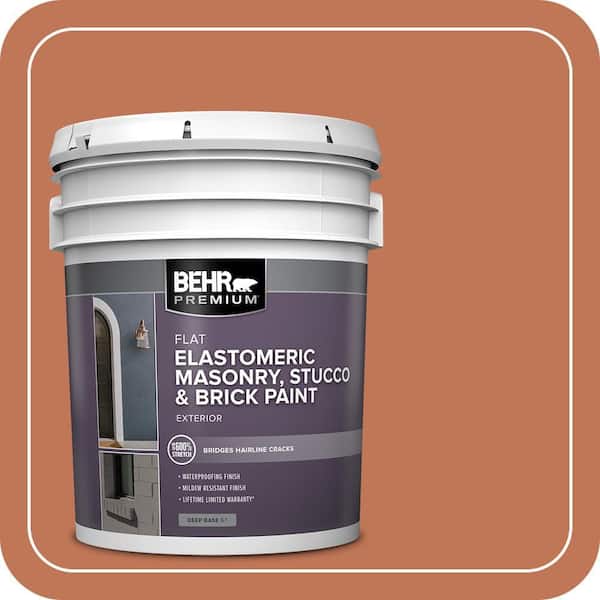 BEHR PREMIUM 5 gal. #PPU3-01 Moroccan Sky Elastomeric Masonry, Stucco and Brick Exterior Paint (2)