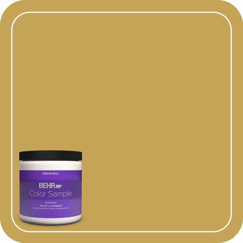 BEHR PREMIUM PLUS 8 oz. #PPU6-18 Lemongrass Eggshell Enamel Interior Paint & Primer Color Sample