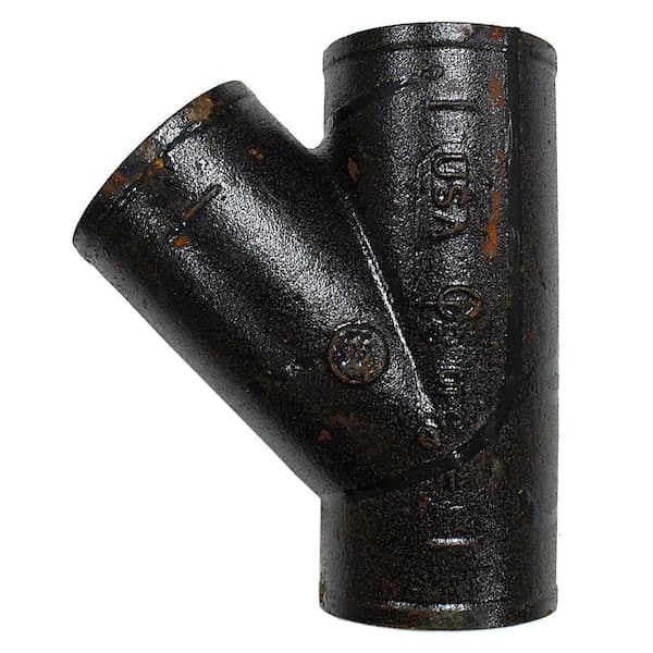 AB and I Foundry 3 in. Cast-Iron 45-Degree No-Hub Wye (2)