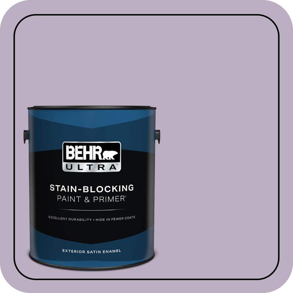BEHR ULTRA 1 gal. #S100-3 Courtly Purple Satin Enamel Exterior Paint & Primer