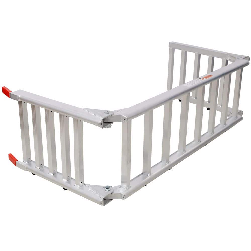 maocao hoom Aluminum Ramp 1,400 lbs./Pair, For Motorcycle/Lawn Mower/ATV Ramp and Tailgate Extender Combo 2 in 1 (3)