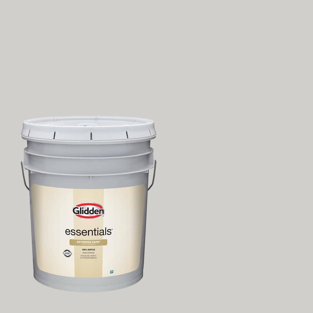 Glidden Essentials 5 gal. PPG0997-1 Allegheny River Satin Exterior Paint