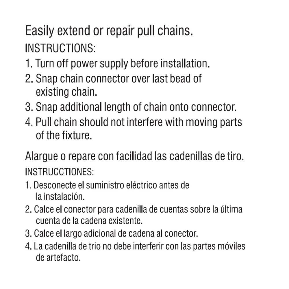 Commercial Electric Black Beaded Chain Connectors (6-Pack) for Ceiling Fans (4)