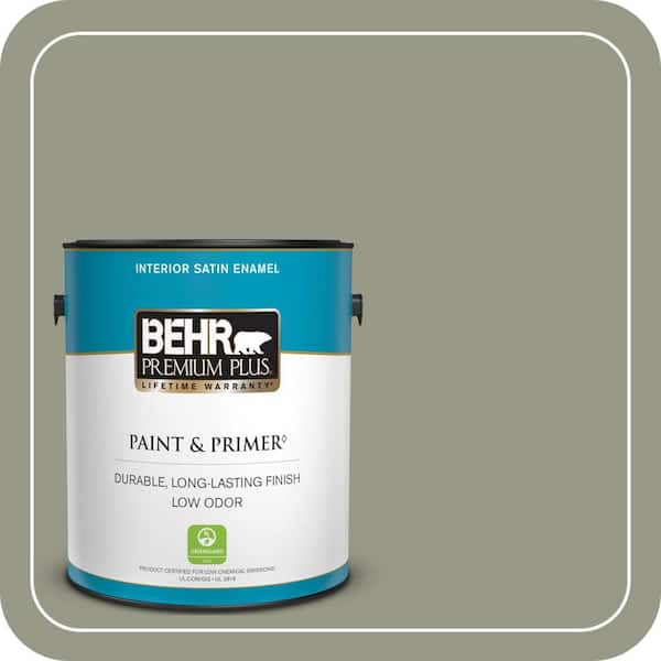 BEHR PREMIUM PLUS #BNC-27 Aged Eucalyptus Enamel Low Odor & Primer (4)