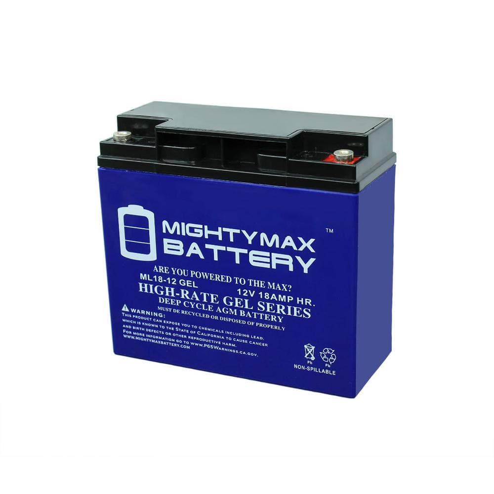 MIGHTY MAX BATTERY 12-Volt 18AH GEL Battery Replacement for CSB HR1290W (1)