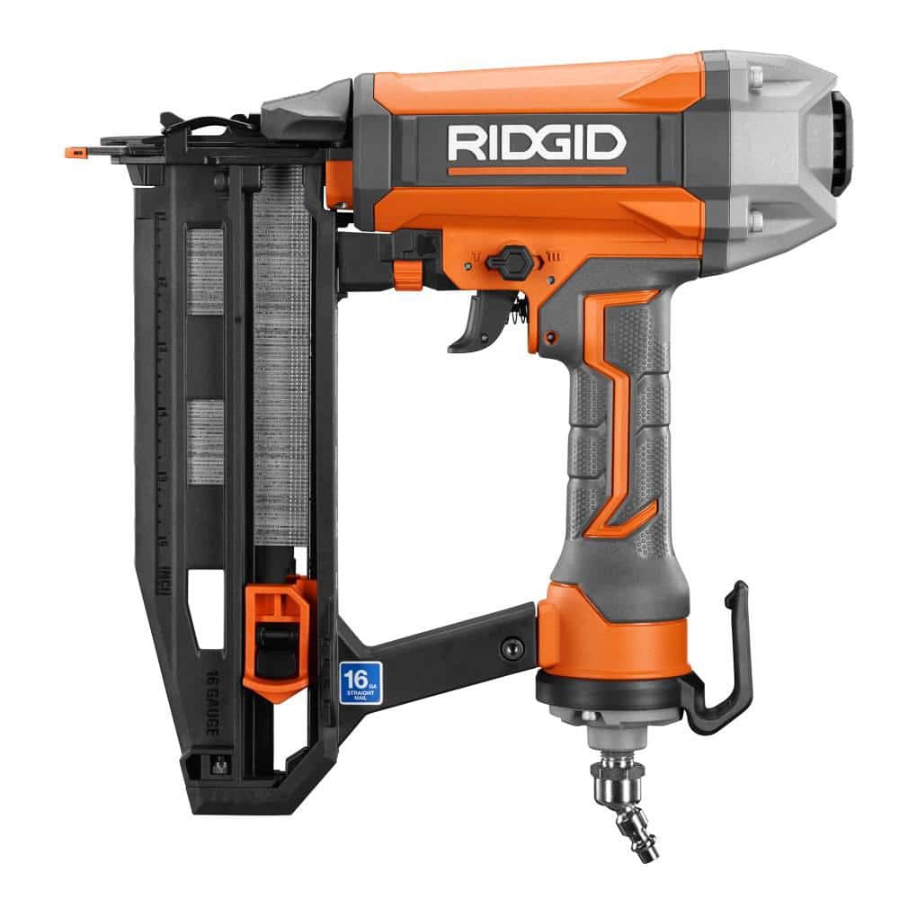 RIDGID Pneumatic 16-Gauge 2-1/2 in. Straight Finish Nailer with CLEAN DRIVE Technology (3)