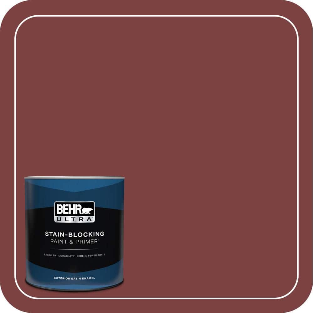 BEHR ULTRA 1 qt. #PPH-67 Red Wine Satin Enamel Exterior Paint & Primer (1)