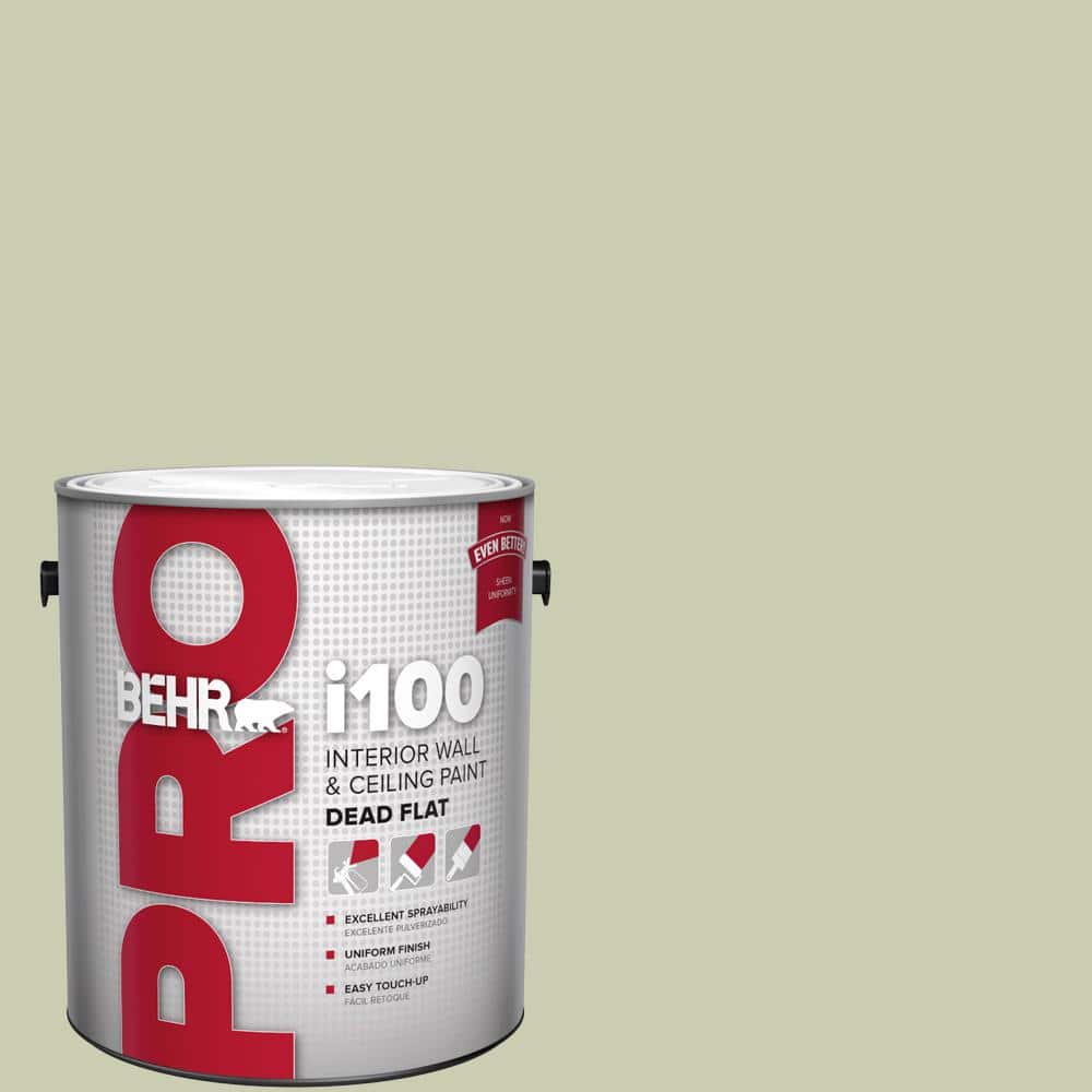 BEHR PRO 1 gal. #BIC-13 Chilled Cucumber Dead Flat Interior Paint