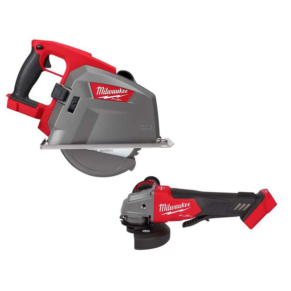 Milwaukee M18 FUEL 18-Volt 8 in. Lithium-Ion Brushless Cordless Metal Cutting Circular Saw (Tool-Only) w/Brushless Grinder