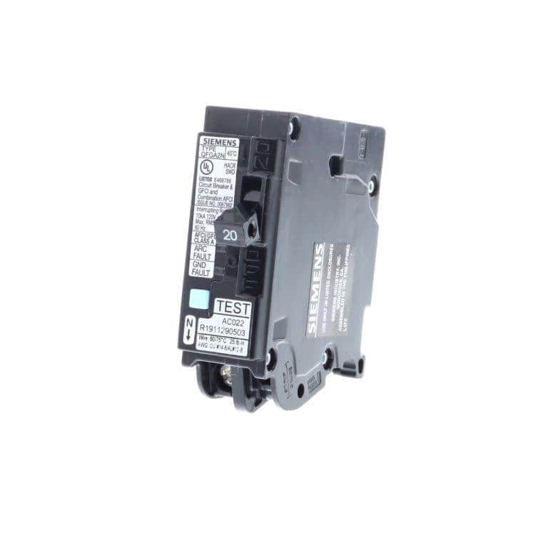 Siemens 20 Amp 1-Pole Dual Function (CAFCI/GFCI) Plug-On Neutral Circuit Breaker (3)