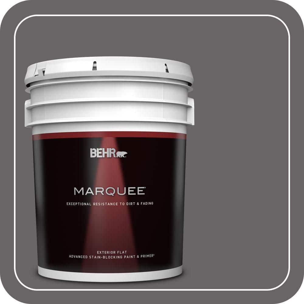 BEHR MARQUEE 5 gal. #PPU17-19 Arabian Veil Flat Exterior Paint & Primer (1)