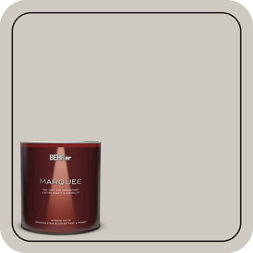 BEHR MARQUEE 1 qt. Designer Collection #DC-008 Gratifying Gray Matte Interior Paint & Primer