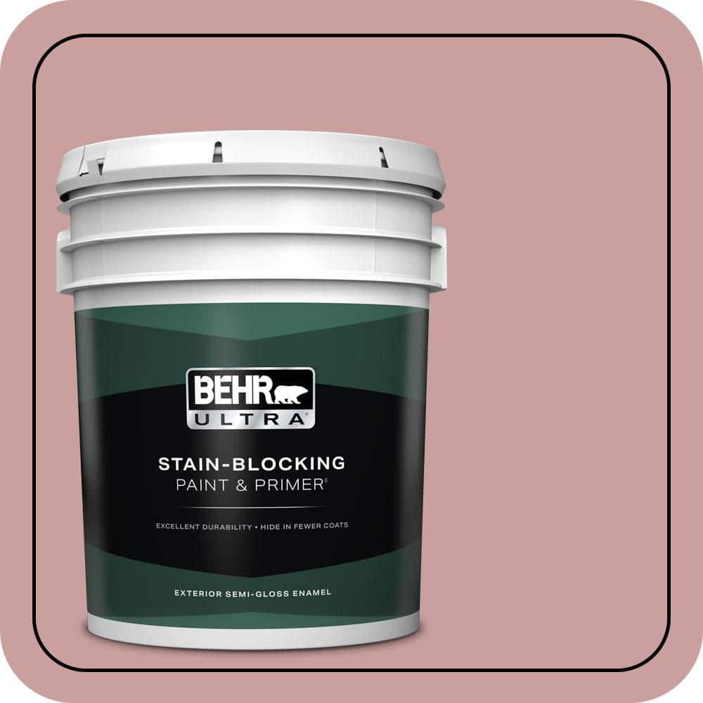 BEHR ULTRA 5 gal. #MQ1-13 Lady Guinevere Semi-Gloss Enamel Exterior Paint & Primer