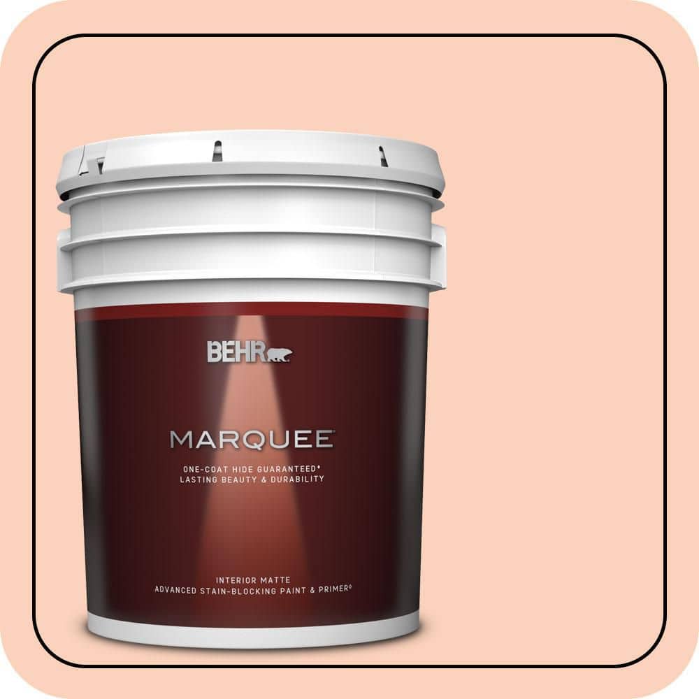 BEHR MARQUEE 5 gal. #P190-2 Fahrenheit Matte Interior Paint & Primer