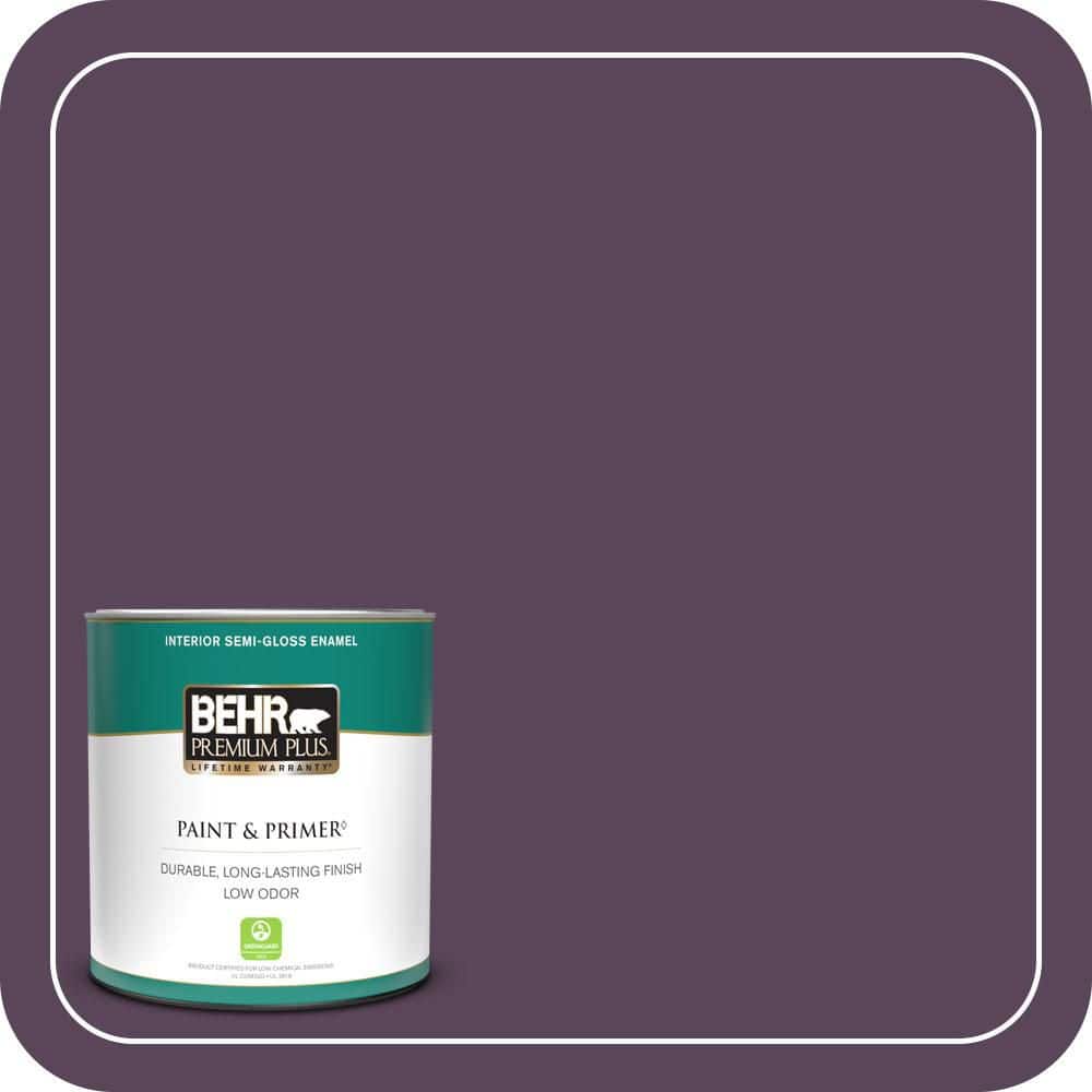 BEHR PREMIUM PLUS 1 qt. #T11-3 Strike a Pose Semi-Gloss Enamel Low Odor Interior Paint & Primer