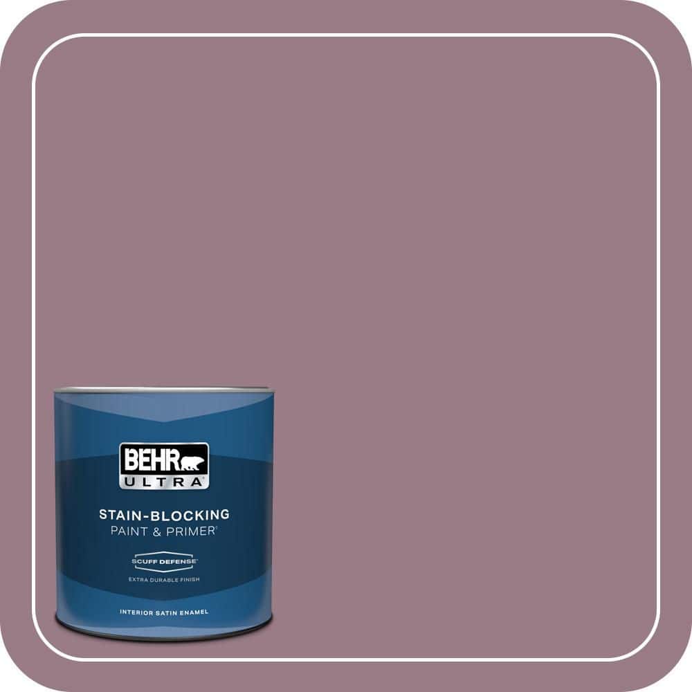 BEHR ULTRA 1 qt. #T15-19 Mulberry Wine Extra Durable Satin Enamel Interior Paint & Primer