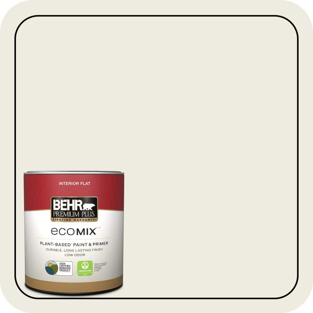 BEHR PREMIUM PLUS #W-F-720 Silver Leaf Flat EcoMix Plant-Based & Primer (1)