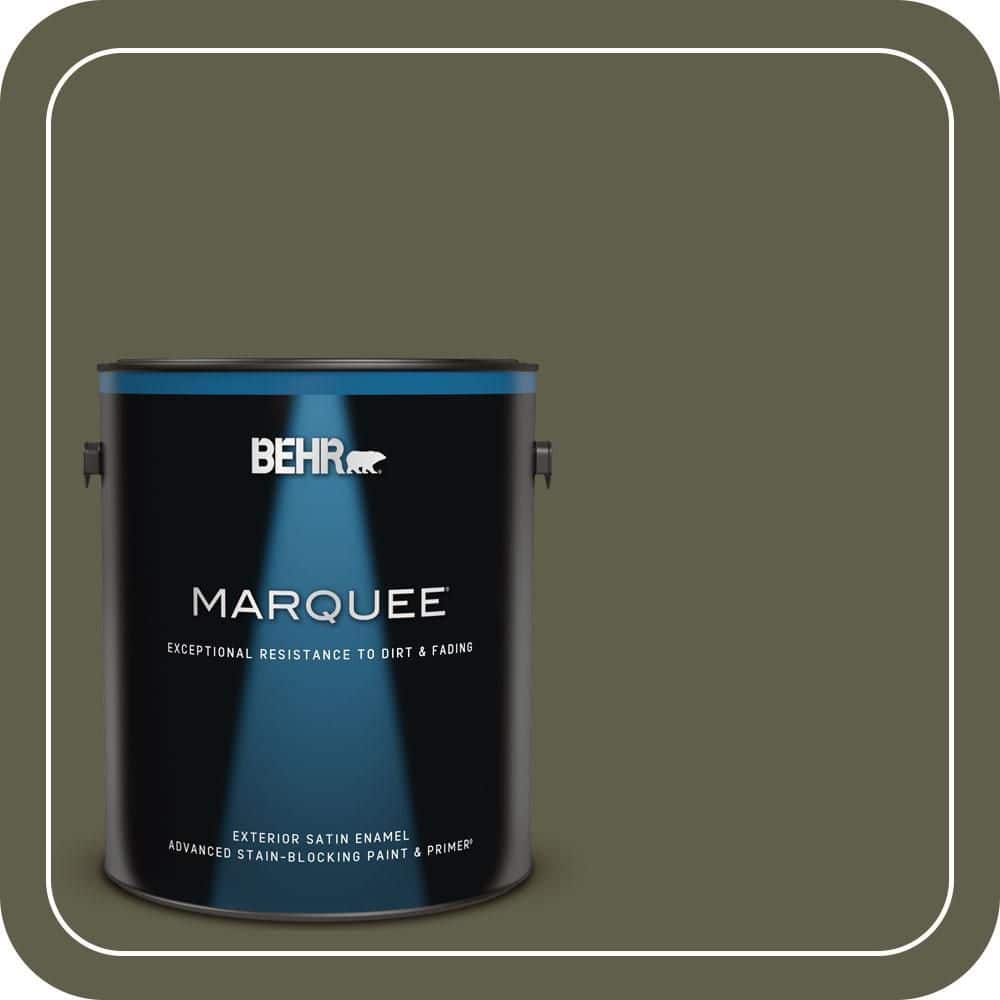 BEHR MARQUEE 1 gal. #MQ6-58 Fig Tree Satin Enamel Exterior Paint & Primer