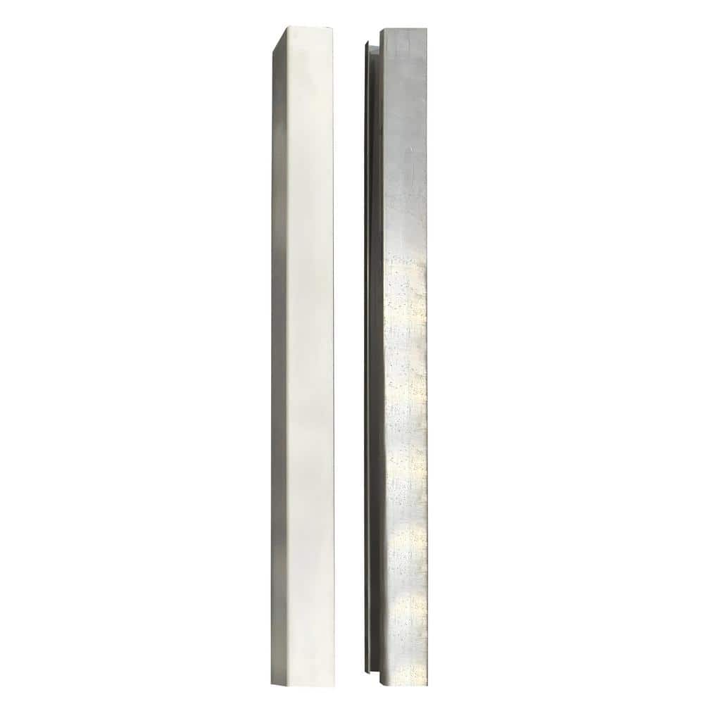 CREATIVE SURFACES 4 in. x 4 in. x 8 ft. White Vinyl Ivory Fence Post with Aluminum Insert
