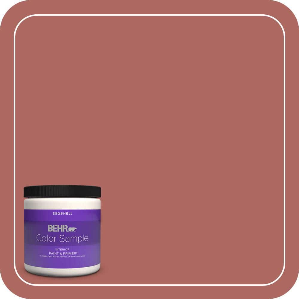 BEHR PREMIUM PLUS 8 oz. #PPU2-13 Colonial Brick Eggshell Enamel Interior Paint & Primer Color Sample