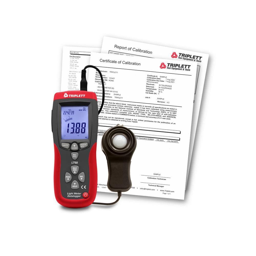 TRIPLETT Light Meter/Datalogger with Cert. of Traceability to NIST (3)