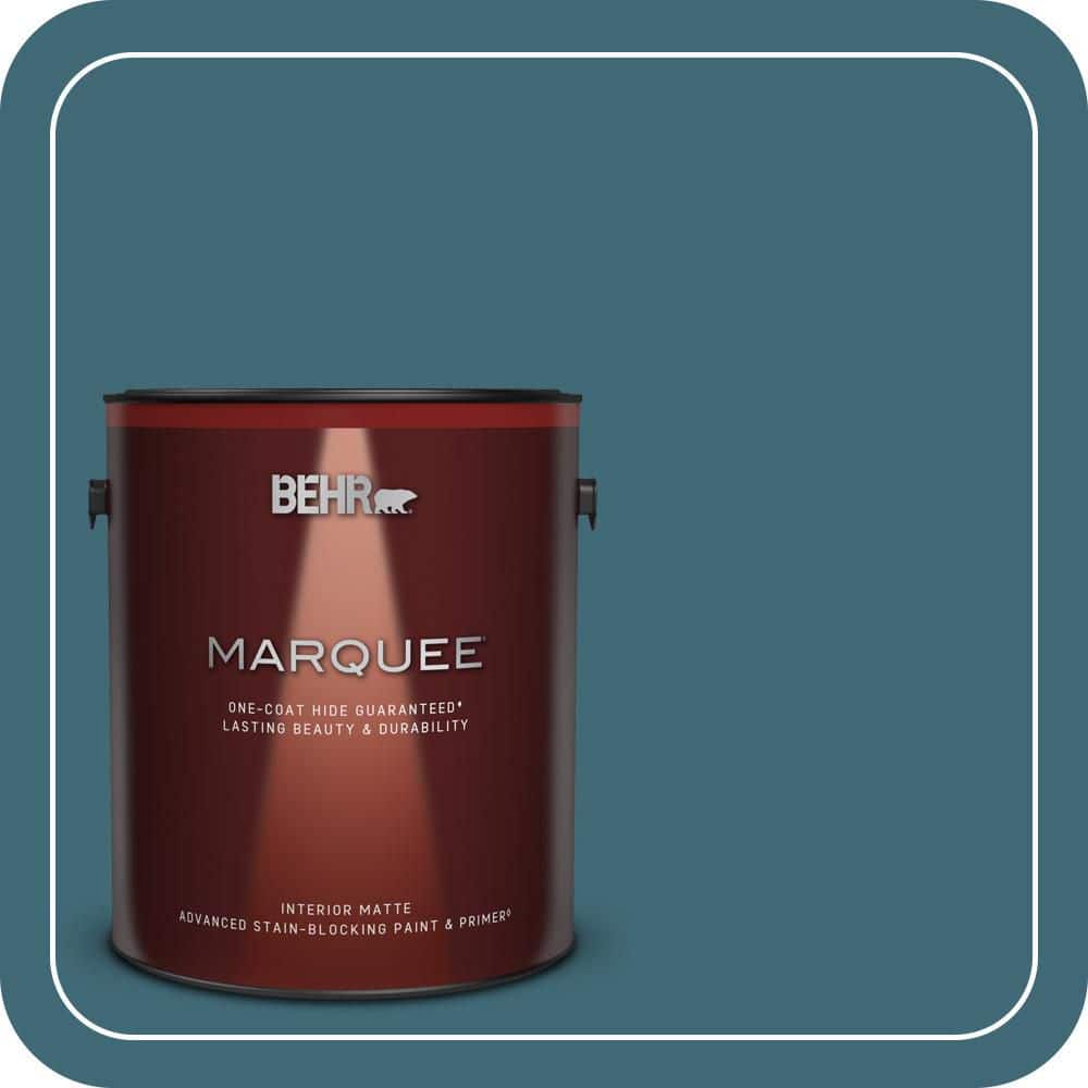 BEHR MARQUEE 1 gal. #PMD-45 Teal Mosaic Matte Interior Paint & Primer