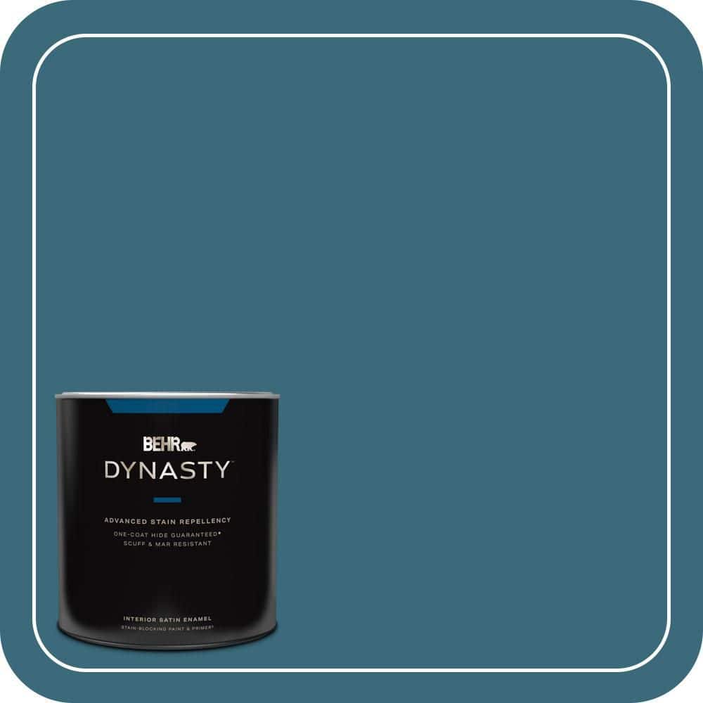 BEHR DYNASTY 1 qt. #S460-6 Mammoth Mountain One-Coat Hide Satin Enamel Interior Stain-Blocking Paint & Primer