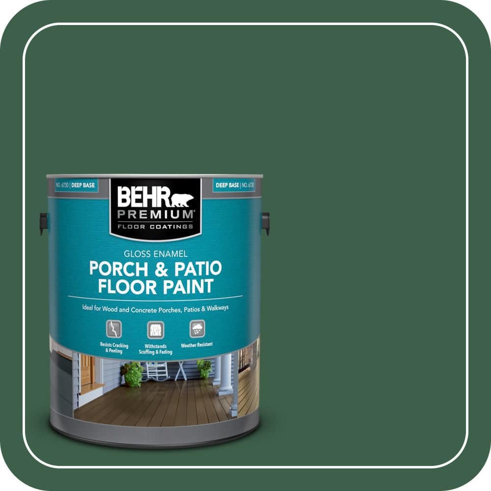 BEHR PREMIUM 1 gal. #470D-7 Windy Pine Gloss Enamel Interior/Exterior Porch and Patio Floor Paint
