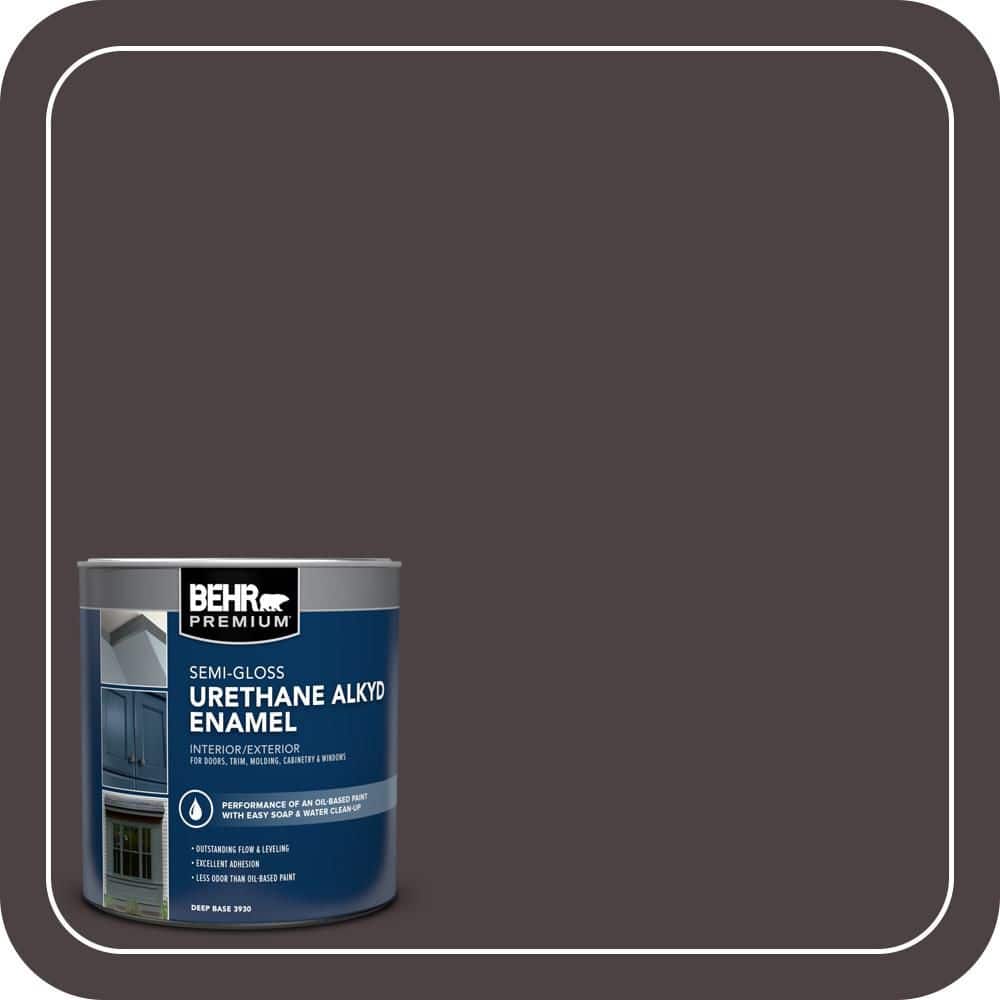 BEHR PREMIUM 1 qt. Home Decorators Collection #HDC-AC-26 Sarsaparilla Semi-Gloss Enamel Urethane Alkyd Interior/Exterior Paint (1)