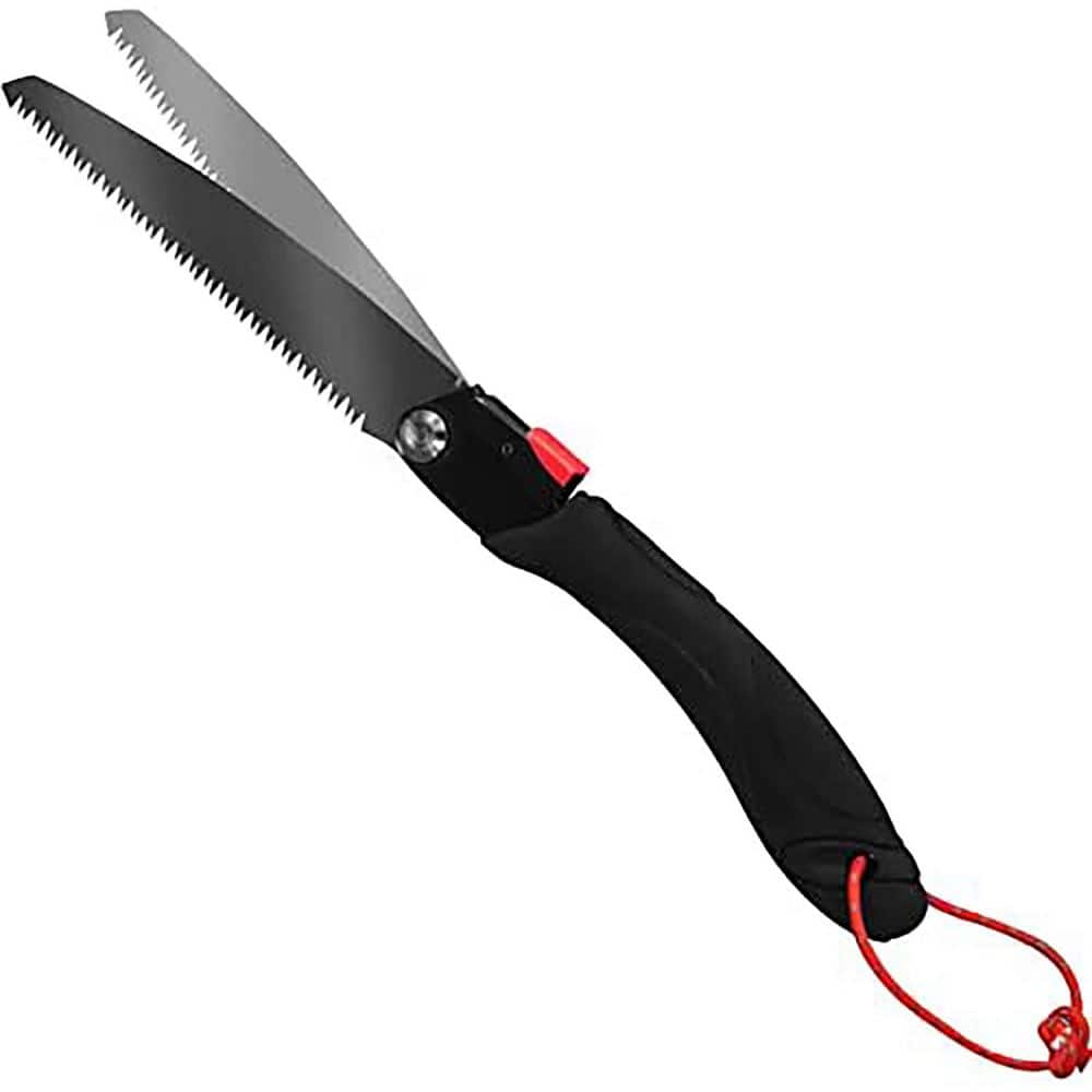 Unbranded 180mm Folding Saw with Black Blade Soft Grip Handle for Wood Drywall PVC Lightweight Camping Tool (1)