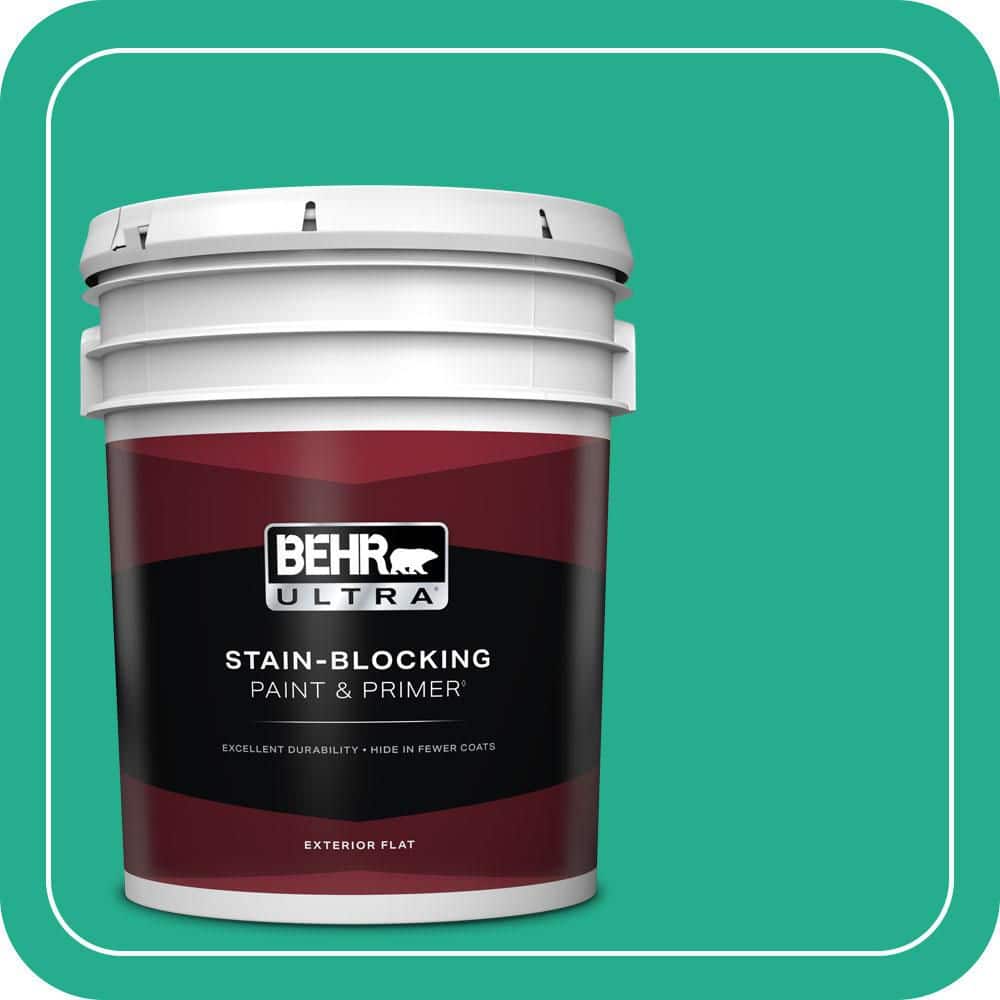 BEHR ULTRA 5 gal. #P430-5 Enchanted Wells Flat Exterior Paint & Primer