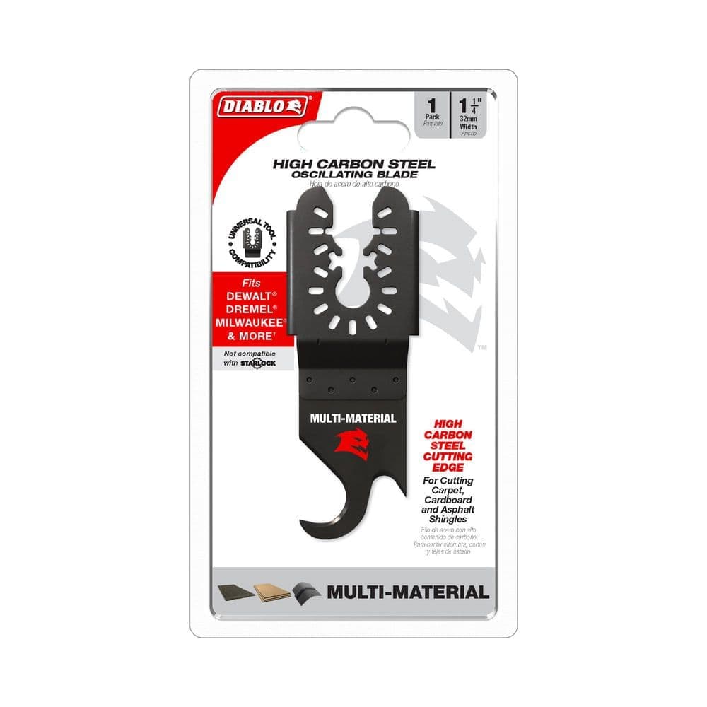 DIABLO 1-1/4 in. Universal Fit High Carbon Steel Oscillating Hook Knife Blade (2)
