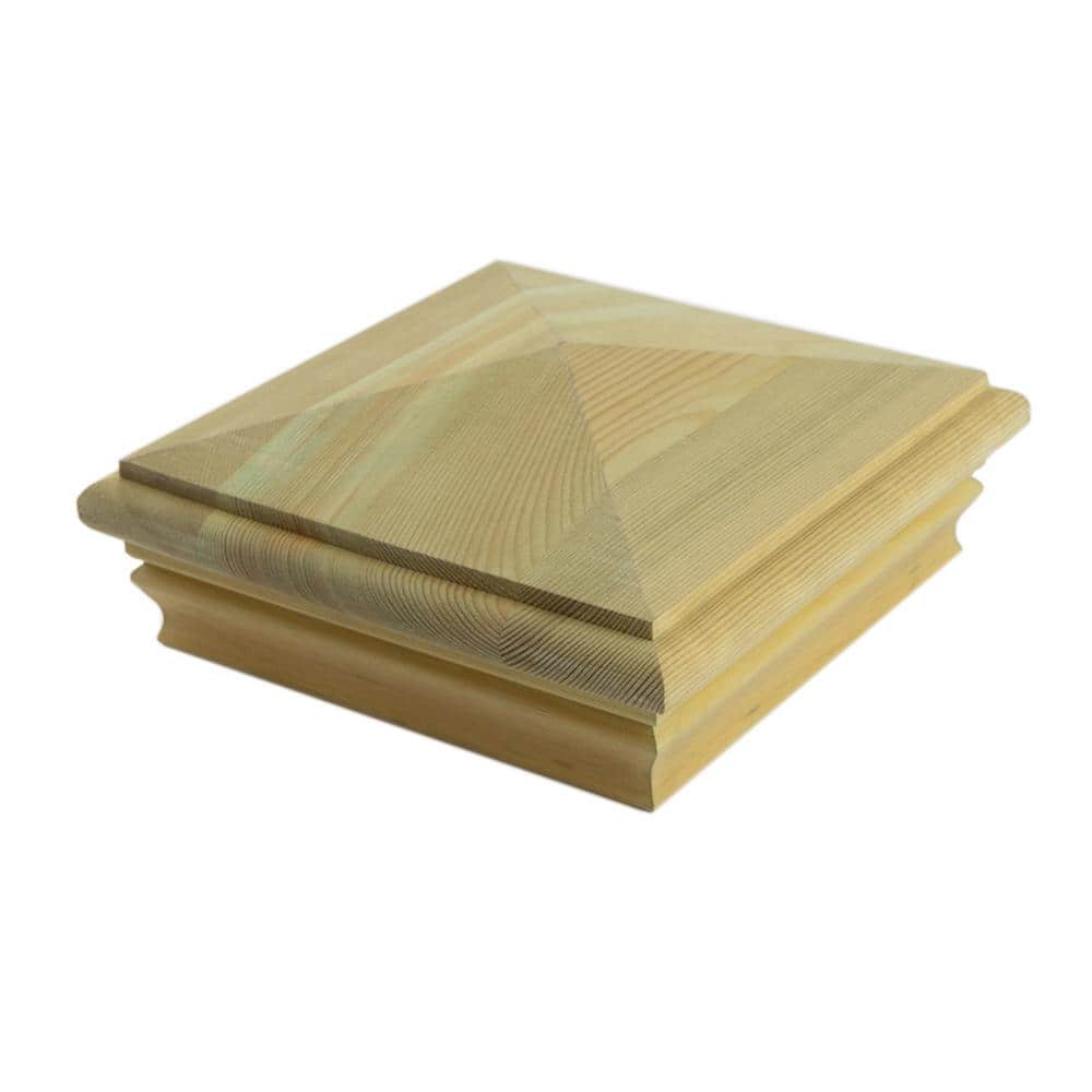 Deckorators 6 in. x 6 in. Newport High Pyramid Pressure Treated Wood Post Cap (1)