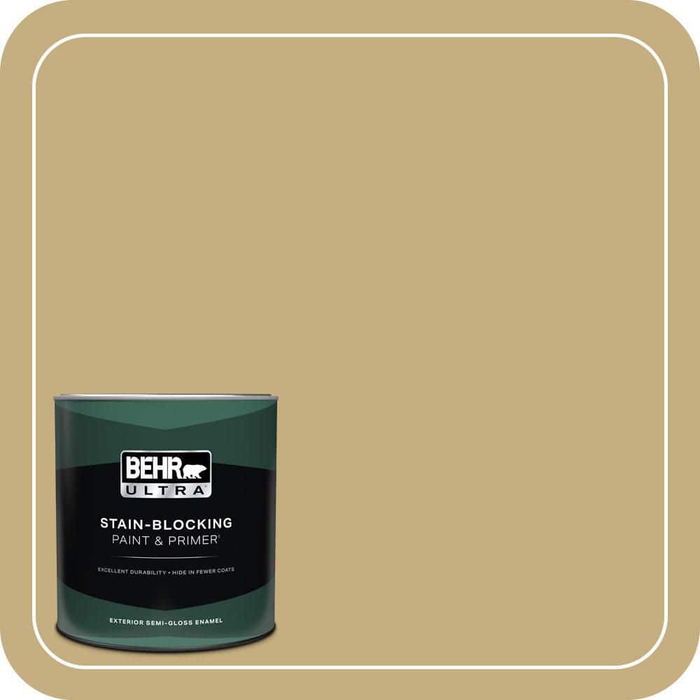 BEHR ULTRA 1 qt. #MQ2-29 Cliff Ridge Semi-Gloss Enamel Exterior Paint & Primer